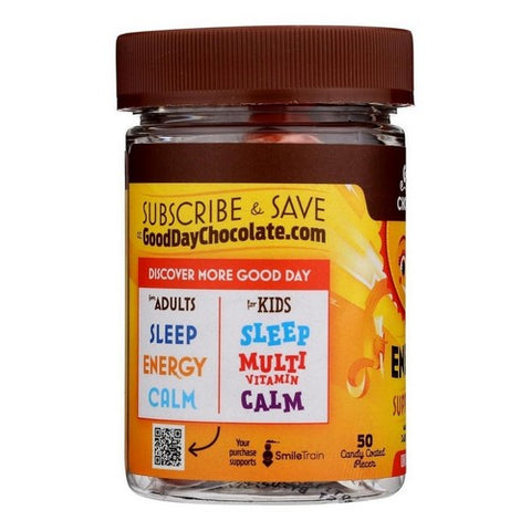 Good Day Chocolate, Adults Energy Supplement, 50 Piece Good Day Chocolate
