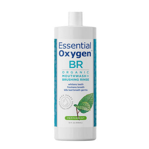 Essential Oxygen, Organic Brushing Rinse, Peppermint 32 Oz Essential Oxygen