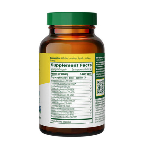 MegaFood, MegaFlora Plus Probiotic, 60 Caps MegaFood