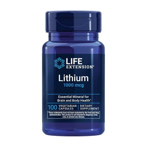 Life Extension, Lithium, 1000 mcg, 100 Veg Caps