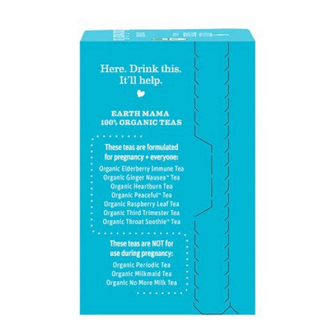 Earth Mama Angel Baby, Organic Throat Smoothie Tea, 16 Bags Earth Mama Angel Baby