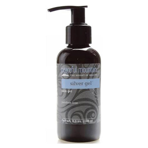 Peaceful Mountain, Silver Gel 40ppm, 3.5 Oz