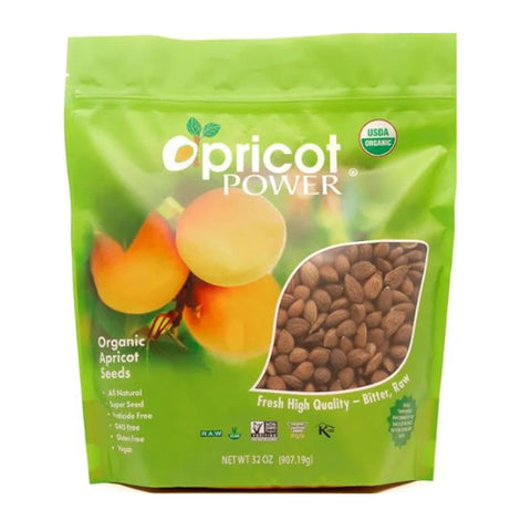 Organic Bitter Apricot Seeds 32 Oz by Apricot Power