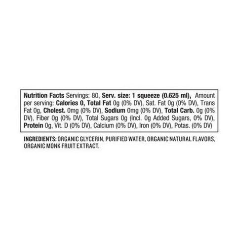 Sweetleaf Stevia, Monk Fruit Organic Sweetener Concentrate, Strawberry Guava 1.7 Oz