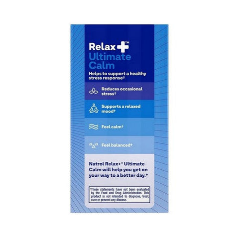 Natrol, Relax Plus Ultimate Calm Stress Relief, 30 Caps