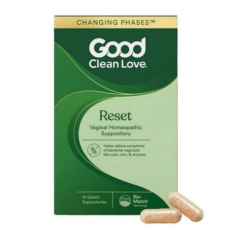 Good Clean Love, Love Reset Homeopathic Vaginal Suppository, 10 Caps