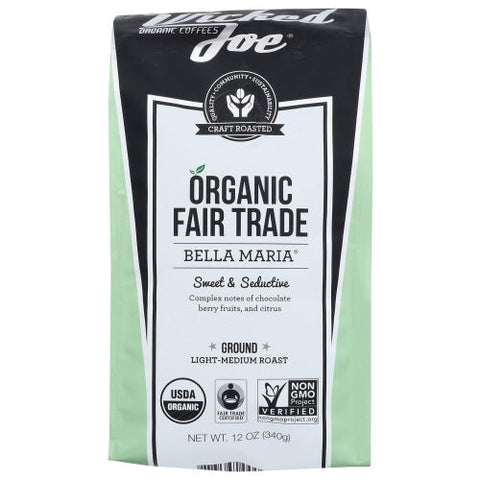 Wicked Joe Coffee, Coffee Bella Marie Grnd, 12 Oz(Case Of 6)