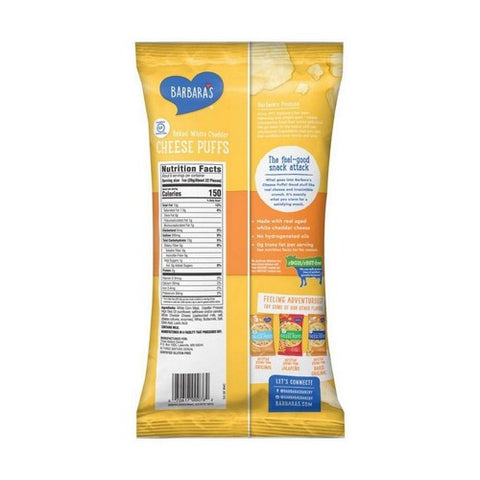 Barbara's, Baked White Cheddar Cheese Puffs, 5.5 Oz(Case Of 12)