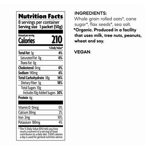 Natures Path, Organic Flax Plus Instant Oatmeal, 14 Oz(Case Of 6) Natures Path