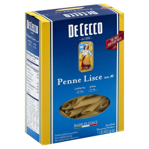 De Cecco, معكرونة بيني ليسي، 16 أونصة (علبة تحتوي على 12)