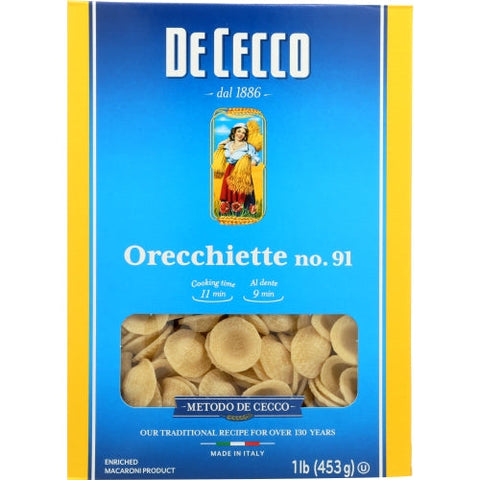 De Cecco, معكرونة أوريكتشيت، 16 أونصة (علبة مكونة من 12)
