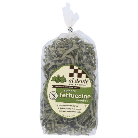 Al Dente, Pasta Fttccne Spinach, Case of 6 X 12 Oz