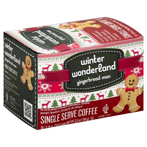 White Coffee, Coffee Sngl Gngrbrd Man, 10 Count(Case Of 4)