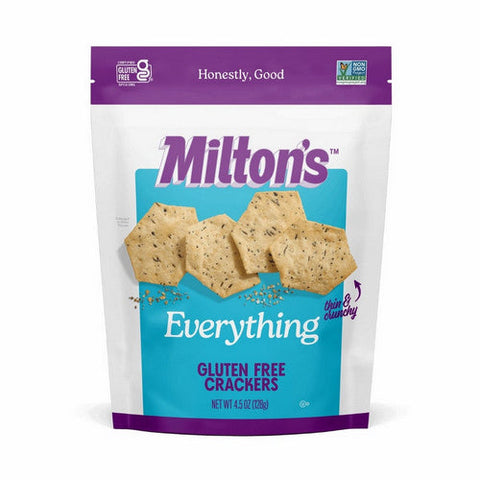 Milton's, Gluten Free Baked Crackers Everything, 4.5 Oz(Case Of 12)