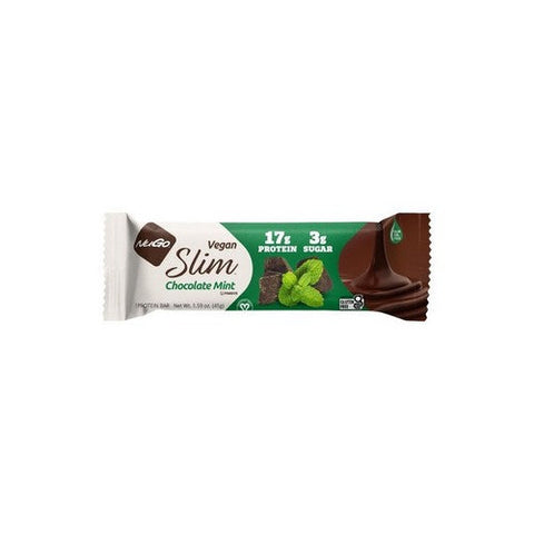 Nugo, Slim Bar شوكولاتة بالنعناع، ​​1.59 أونصة (علبة بها 12 قطعة)