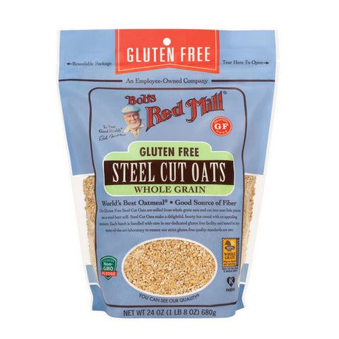 Bobs Red Mill, Steel Cut Oats Gluten Free, 24 Oz(Case Of 4)