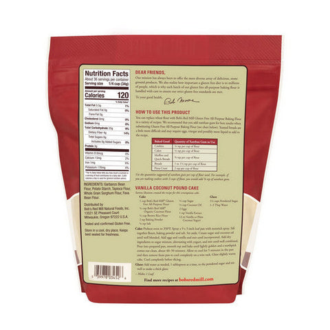 Bobs Red Mill, All Purpose Baking Flour Gluten Free, 44 Oz(Case Of 4)