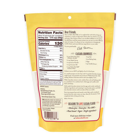 Bobs Red Mill, Cassava Flour, 20 Oz(Case Of 4)