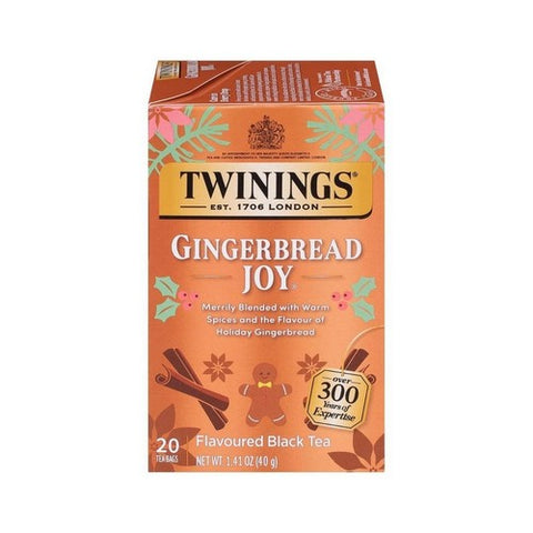 Twinings Tea, Tea Gingerbread Joy 20Ct, 20 Bags(Case Of 6)