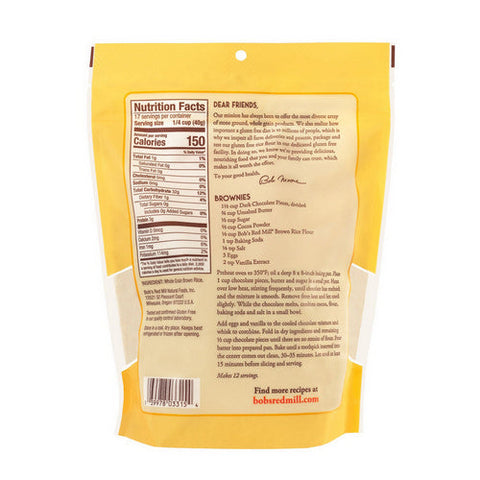 Bobs Red Mill, Brown Rice Flour, 24 Oz(Case Of 4)