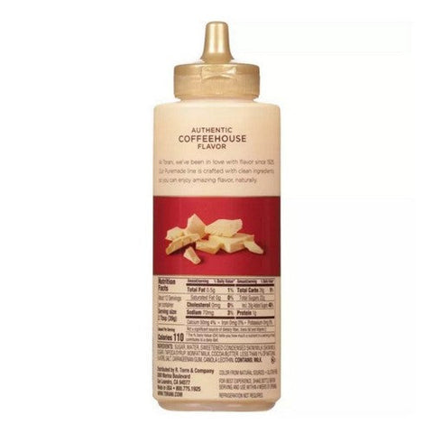 Torani, Puremade White Choc Sauce, Case of 4 X 16.5 Oz