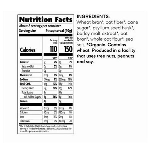 Natures Path, Organic Smart Bran Cereal, 10.6 Oz(Case Of 12) Natures Path