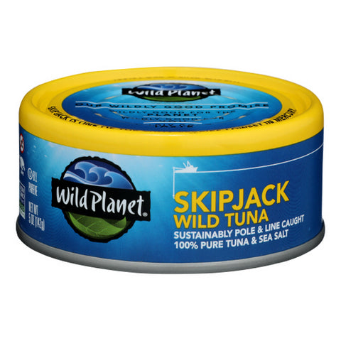 وايلد بلانيت، تونة سكيبجاك البرية الخفيفة، 5 أونصة (عبوة من 12 قطعة)