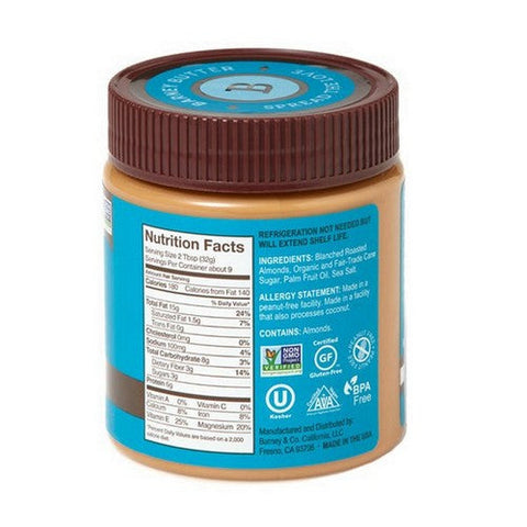 Barney Butter, Nut Bttr Almnd Smooth, 10 Oz(Case Of 6)