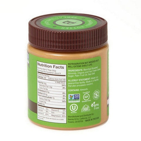 Barney Butter, Nut Bttr Almnd Crnchy, 10 Oz(Case Of 6)