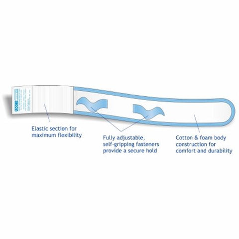 McKesson, Heel Protector One Size Fits Most Black Blue, 1 Each, Black / Blue