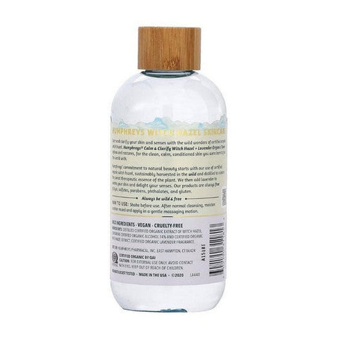 Humphreys Homeopathic Remedies, Organic Witch Hazel, Calm with Lavender 8 Oz