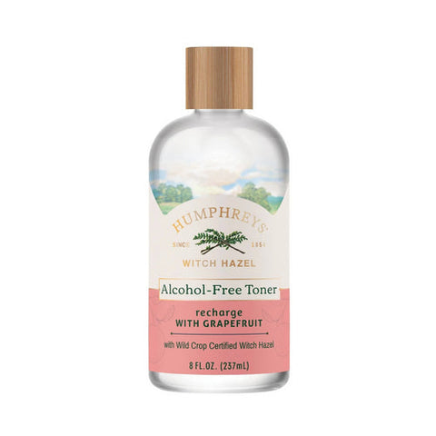 Humphreys Homeopathic Remedies, Witch Hazel Alcohol Free, Recharge with Grapefruit 8 Oz