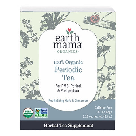 Organic Tea Periodic 16 Bags by Earth Mama Angel Baby