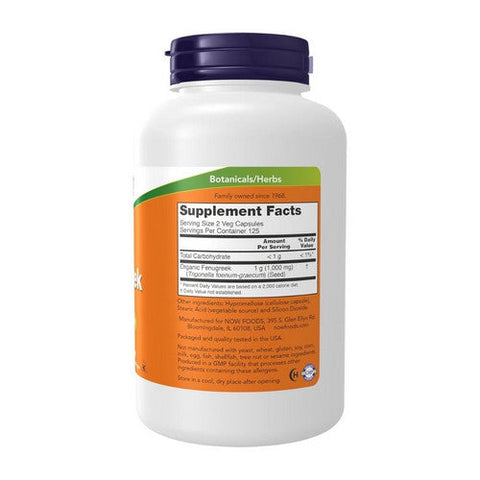 Now Foods, Fenugreek, 500 mg, 250 Veg Caps