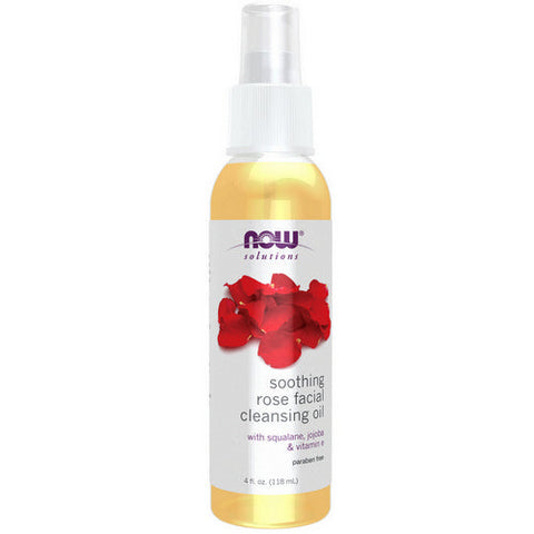 Now Foods, Soothing Rose Facial Cleansing Oil, 4 Oz Now Foods