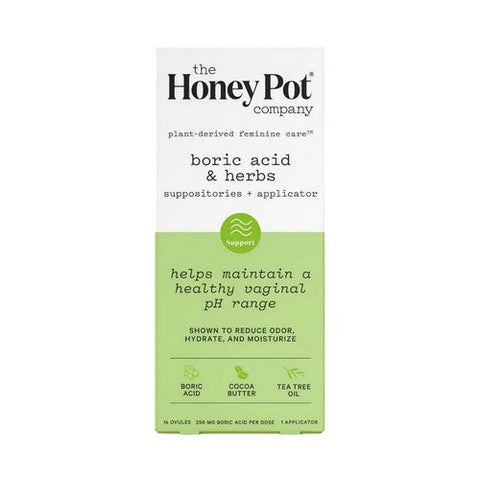 The Honey Pot, Herbal 7 Day Suppositories, 14 Count