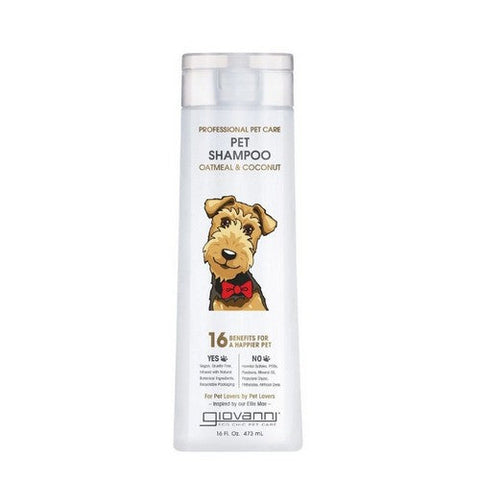 Giovanni Cosmetics, Oatmeal And Coconut Pet Shampoo, 16 Oz Giovanni Cosmetics