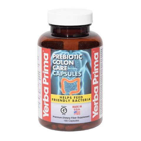 Yerba Prima, Prebiotic Colon Care Caps, 625 mg, 180 Caps