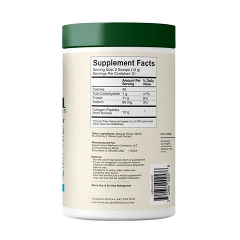 Great Lakes Wellness, Collagen Hydrolysate Vanilla, 10 Oz