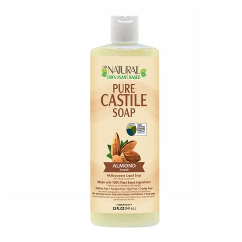 Dr. Natural, Pure Castile Liquid Baby Soap Almond, 32 Oz Dr. Natural