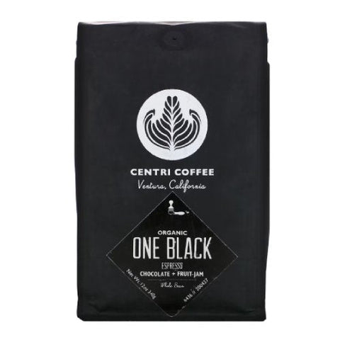 Centri Coffee, Organic One Black Espresso Whole Bean Coffee, 12 Oz