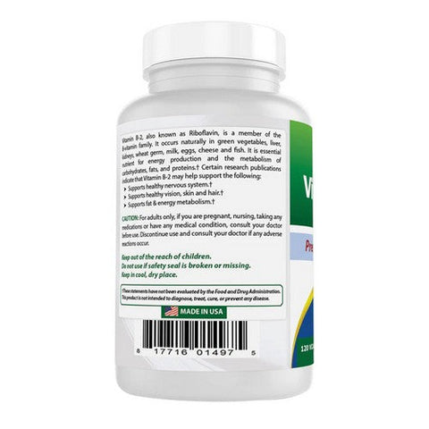 Best Naturals, Vitamin B2, 400 mg, 120 Caps Best Naturals