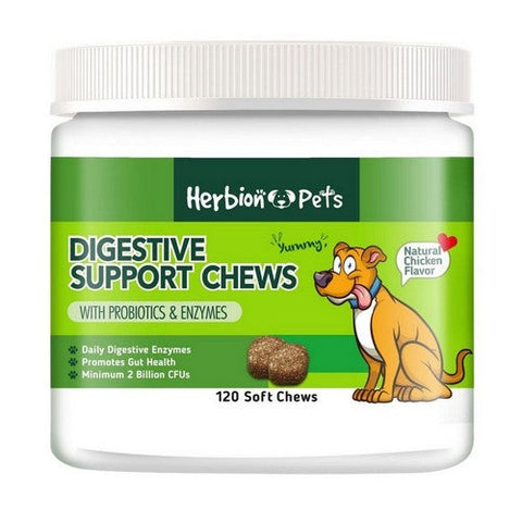 Herbion Naturals, Digestive Support Dog Chews, 120 Count