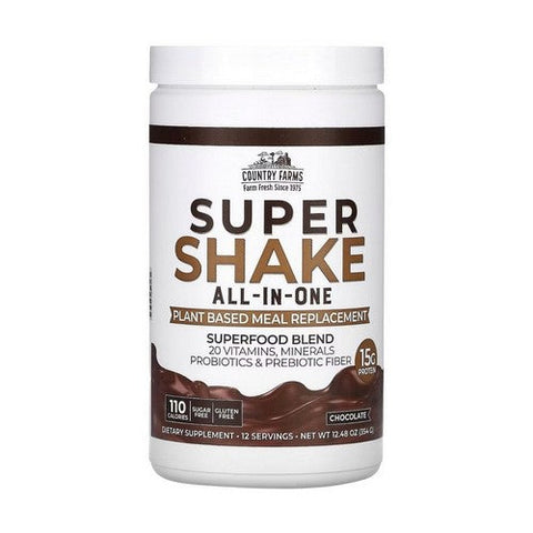 Country Farms, Super Shake Chocolate, 12.4 Oz