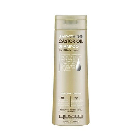 Giovanni Cosmetics, Smoothing Castor Oil Shampoo, 13.5 Oz