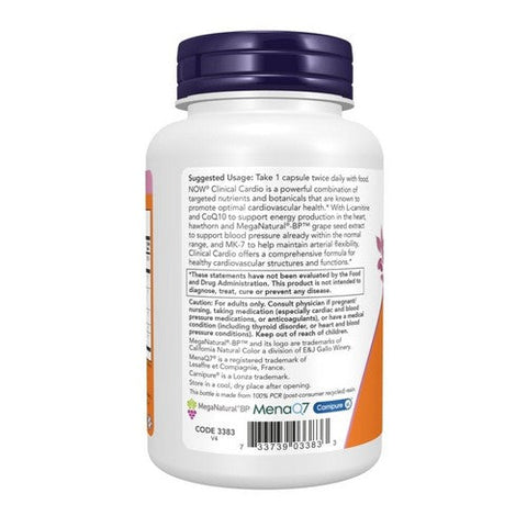 Now Foods, Clinical Cardio, 90 Veg Caps Now Foods