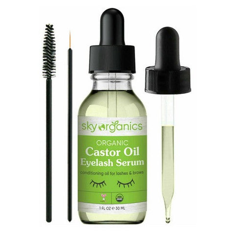 Sky Organics, Organic Castor Oil Eyelash Serum, 1 Oz Sky Organics
