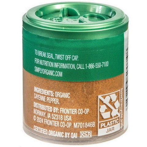 Simply Organic, Organic Cayenne Pepper, 0.53 Oz (Case of 6) Simply Organic