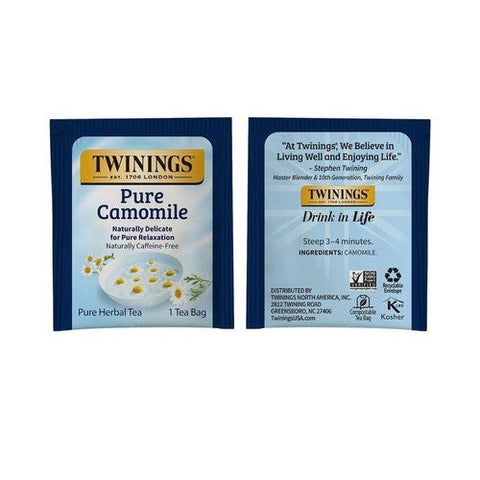 Twinings Tea, Pure Camomile Tea, 50 Bags (Case of 6)