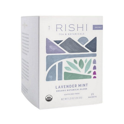 Rishi Tea, Organic Lavender Mint Tea, 15 Count (Case of 6) Rishi Tea